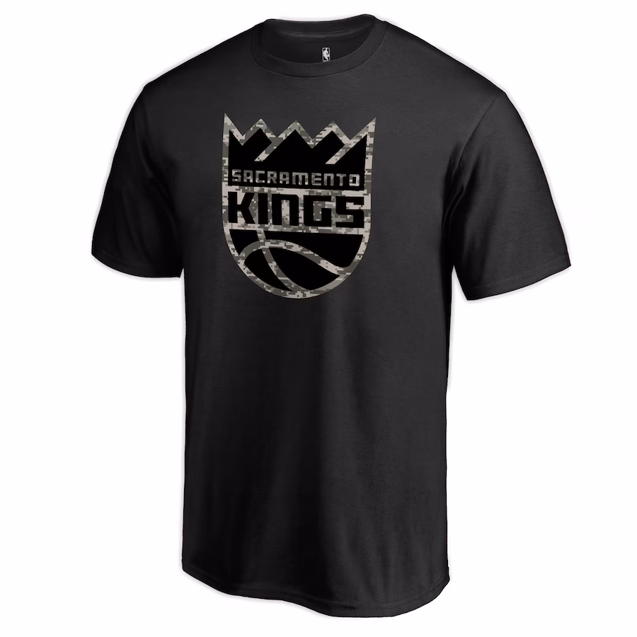 Men's Sacramento Kings Black Cloak Camo T-Shirt - Jersey
