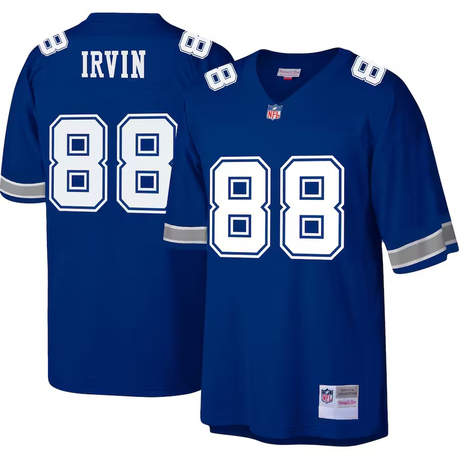 Men's Dallas Cowboys 1996 Michael Irvin Mitchell & Ness Royal Authentic Throwback Retired Player Jersey - Jersey