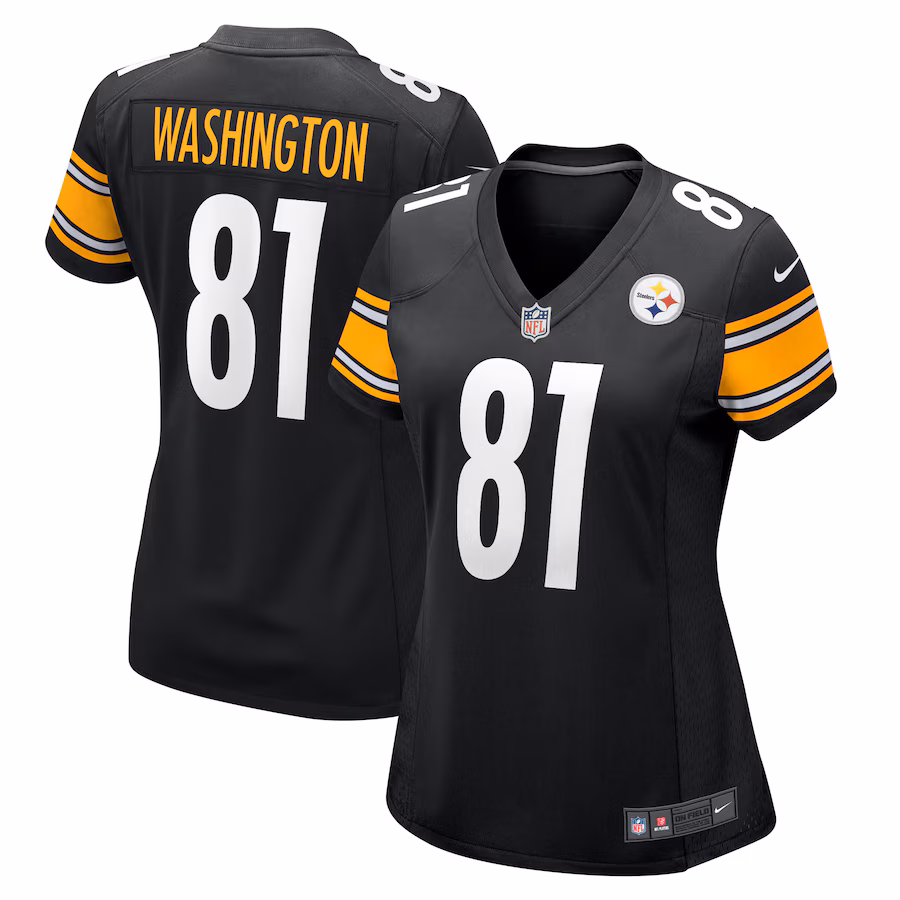 Women's Pittsburgh Steelers Scotty Washington Nike  Black  Game Jersey - Jersey