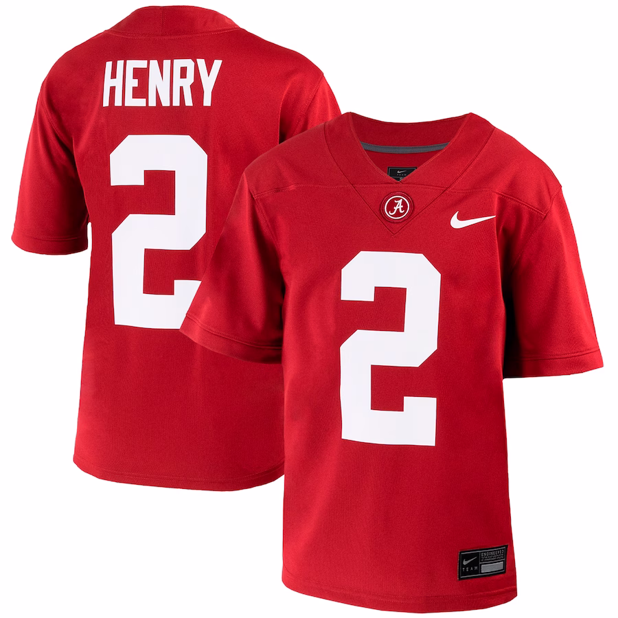Derrick Henry Alabama Crimson Tide Nike Youth Untouchable Replica Jersey - Crimson - Jersey