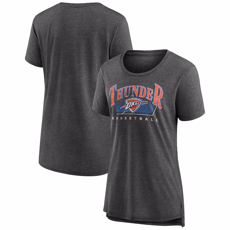 Women's Oklahoma City Thunder Gray Selection Tri-Blend T-Shirt - Jersey