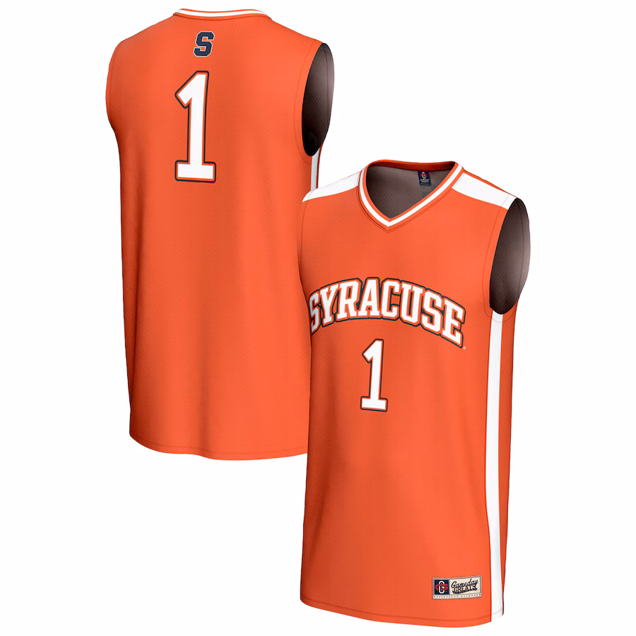 Youth GameDay Greats #1 Orange Syracuse Orange Lightweight Collegiate Basketball Fashion Jersey - Jersey
