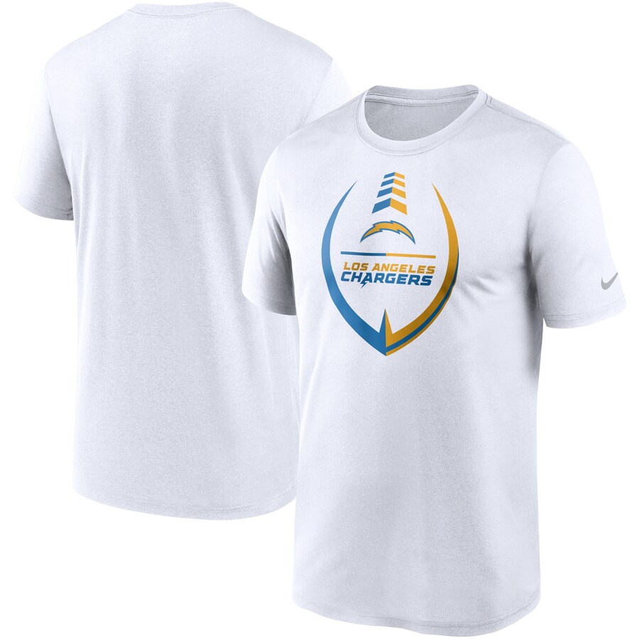 Men's Los Angeles Chargers Nike White Icon Legend Performance T-Shirt - Jersey