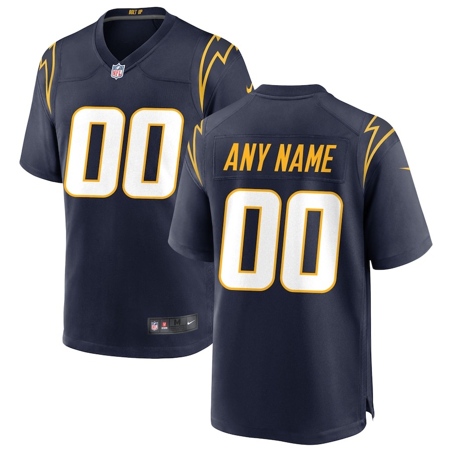 Men's Los Angeles Chargers Nike Navy Alternate Custom Game Jersey - Jersey