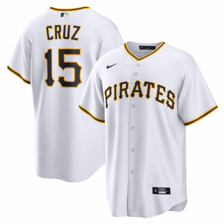 Men's Pittsburgh Pirates Oneil Cruz Nike White Home Replica Jersey - Jersey
