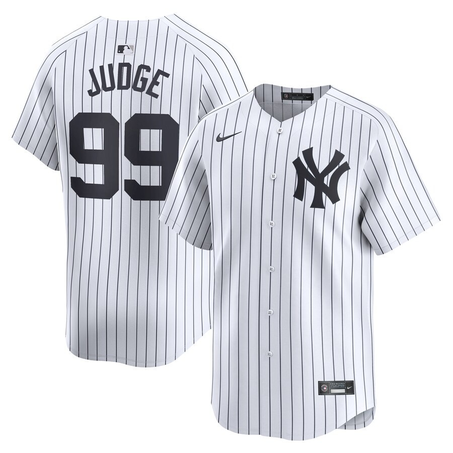 Youth New York Yankees Aaron Judge Nike White Home Limited Player Jersey - Jersey