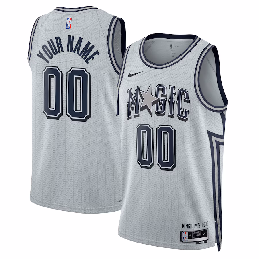 Unisex Orlando Magic Nike Silver 2024/25 Custom Swingman Jersey - City Edition - Jersey