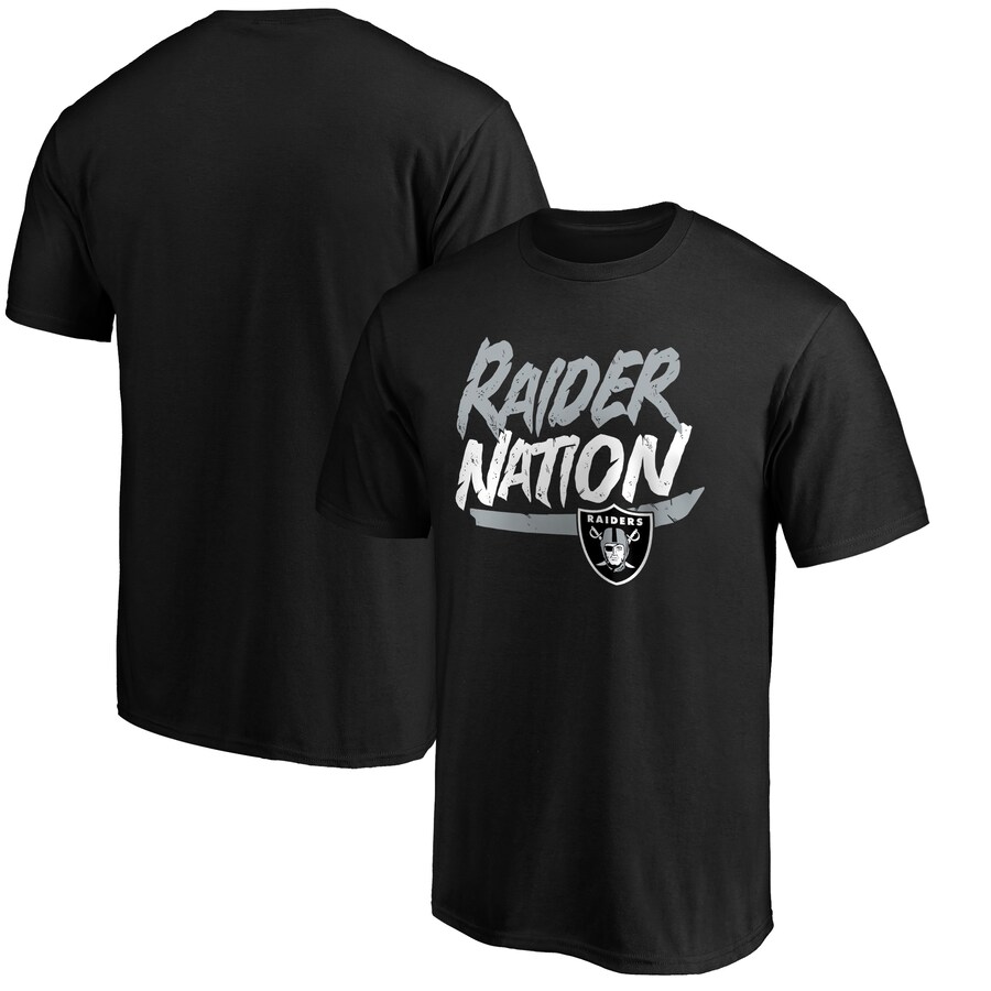 Men's Las Vegas Raiders Black Hometown Collection Raider Nation T-Shirt - Jersey
