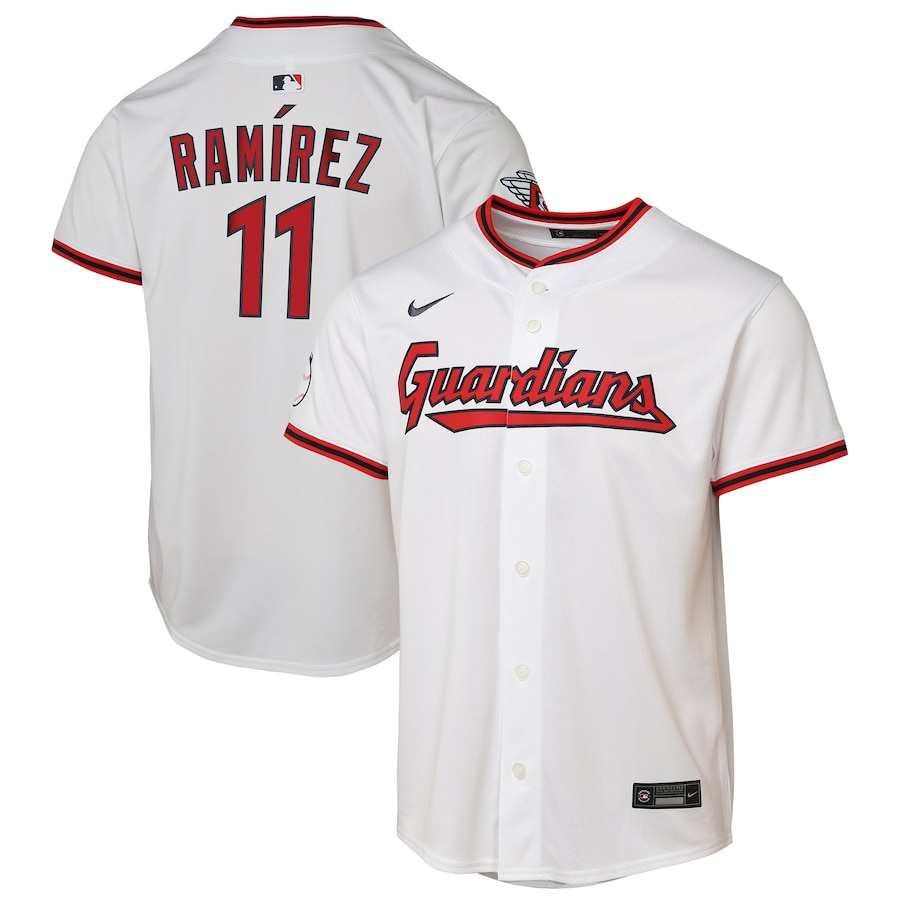 Youth Cleveland Guardians Jose Ramirez Nike White Limited Player Jersey - Jersey