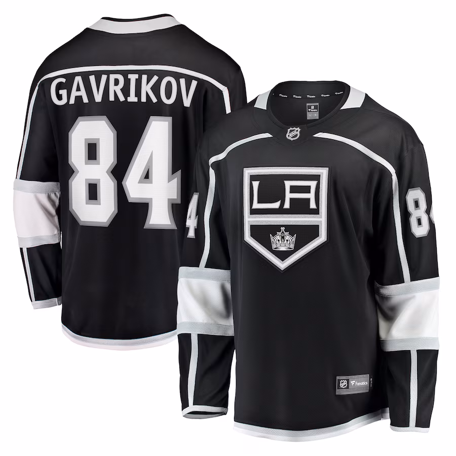 Men's Los Angeles Kings Vladislav Gavrikov Fanatics Black Home Breakaway Jersey - Jersey