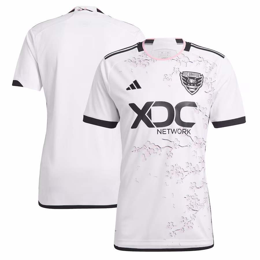 Men's D.C. United adidas White 2023 The Cherry Blossom Kit Replica Jersey - Jersey