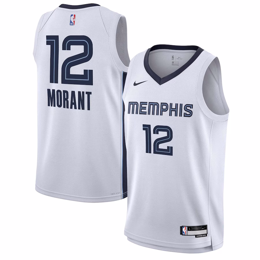 Youth Memphis Grizzlies Ja Morant Nike White Swingman Jersey - Association Edition - Jersey
