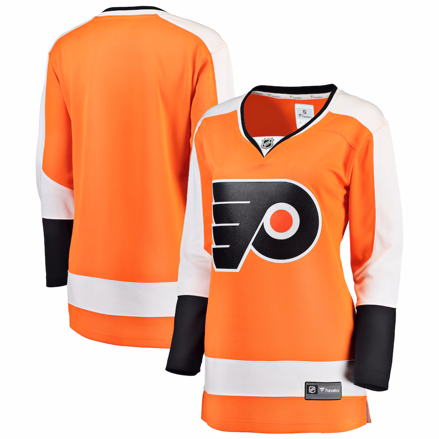 Women's Philadelphia Flyers Fanatics Orange Breakaway Home Jersey - Jersey