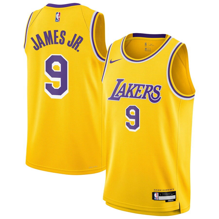 Youth Los Angeles Lakers Bronny James Jr. Nike Gold Swingman Jersey - Icon Edition - Jersey