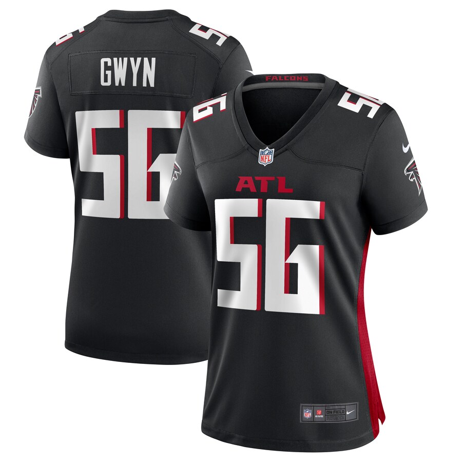 Women's Atlanta Falcons Jovaughn Gwyn Nike  Black Team Game Jersey - Jersey