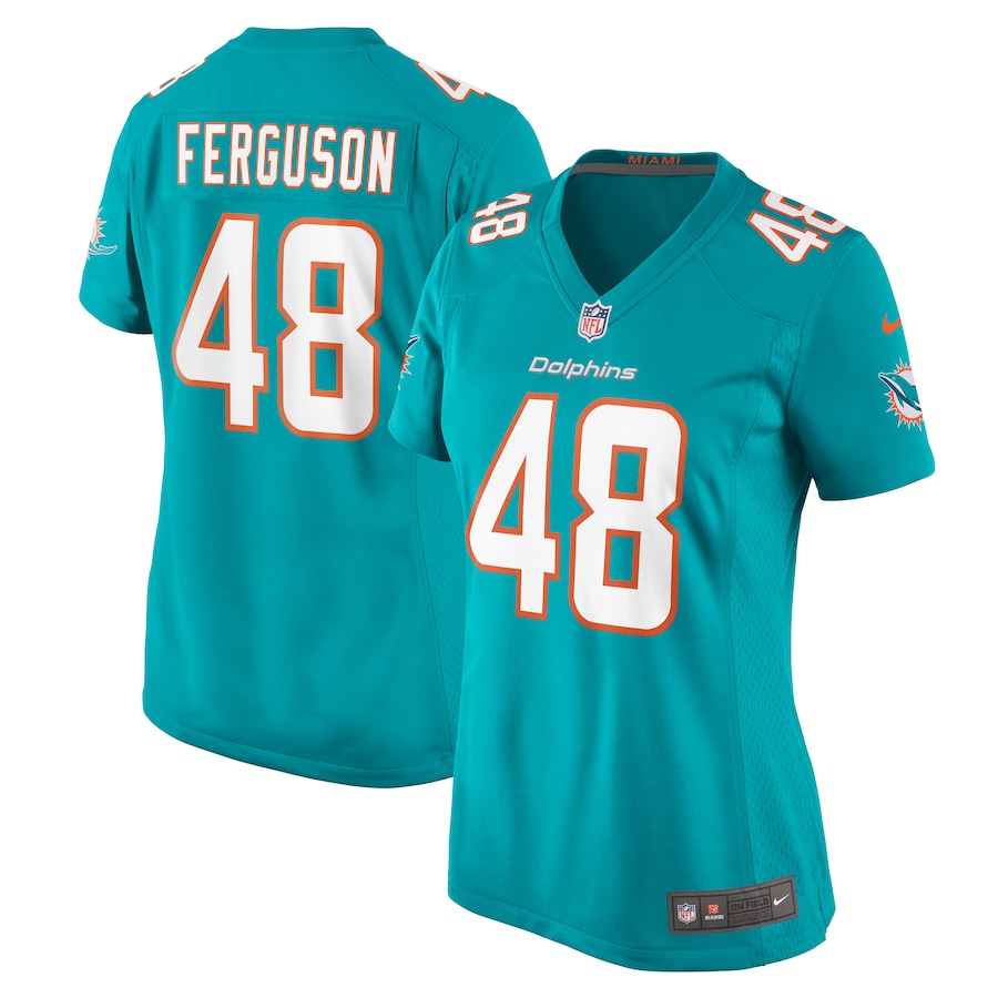 Women's Miami Dolphins Blake Ferguson Nike Aqua Game Jersey - Jersey