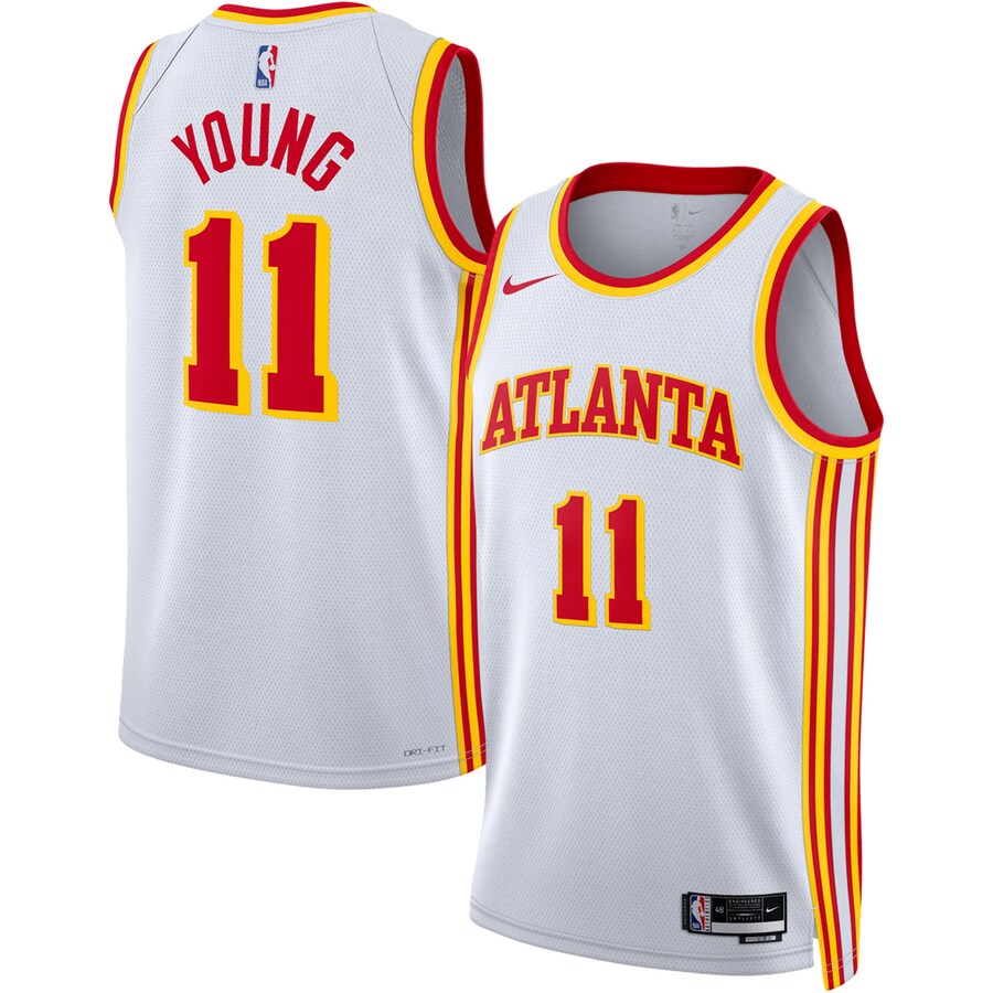 Unisex Atlanta Hawks Trae Young Nike White Swingman Jersey - Association Edition - Jersey