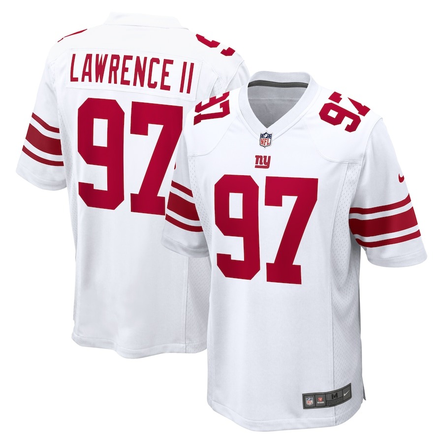 Men's New York Giants Dexter Lawrence II Nike White Game Player Jersey - Jersey