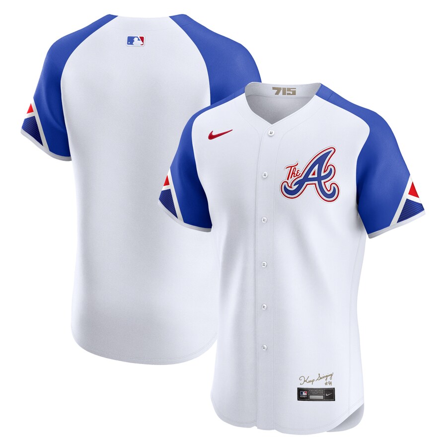 Men's Atlanta Braves  Nike White City Connect Elite Jersey - Jersey