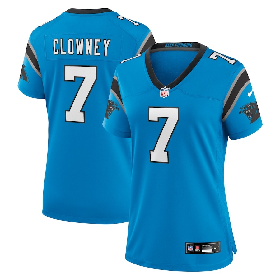Women's Carolina Panthers Jadeveon Clowney Nike  Blue Alternate  Game Jersey - Jersey