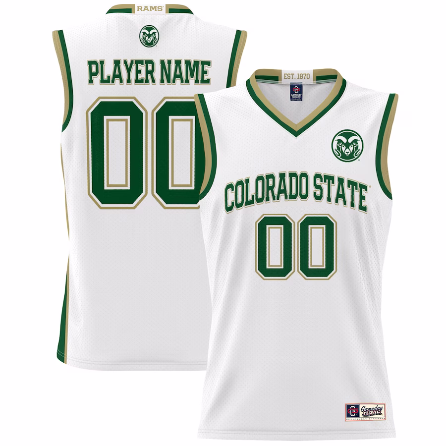 Colorado State Rams GameDay Greats Youth NIL Pick-A-Player Basketball Jersey - White - Jersey