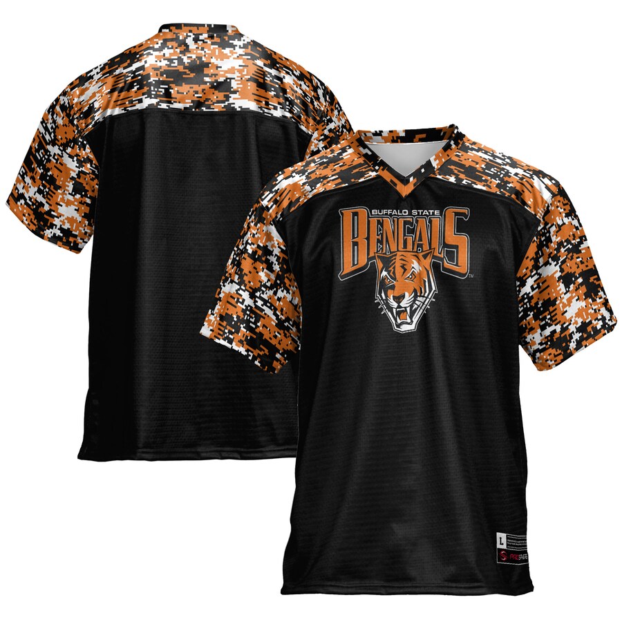 Men's GameDay Greats Black Buffalo State Bengals Football Jersey - Jersey