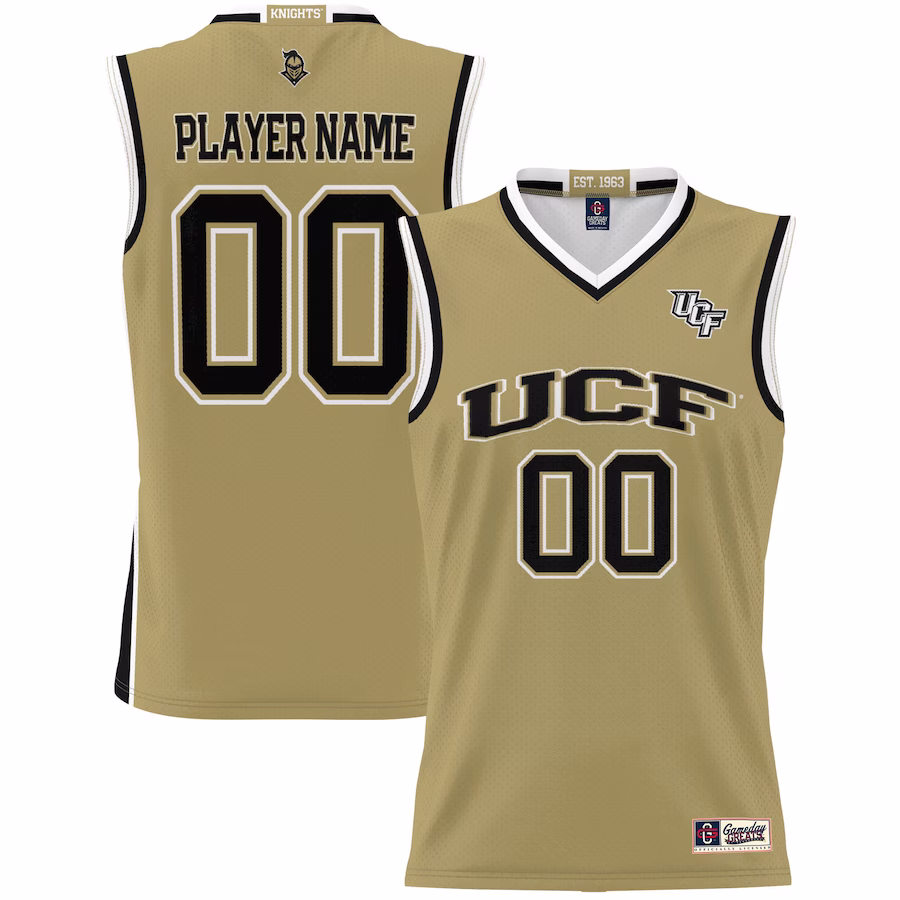 UCF Knights GameDay Greats Youth NIL Pick-A-Player Lightweight Basketball Jersey - Gold - Jersey