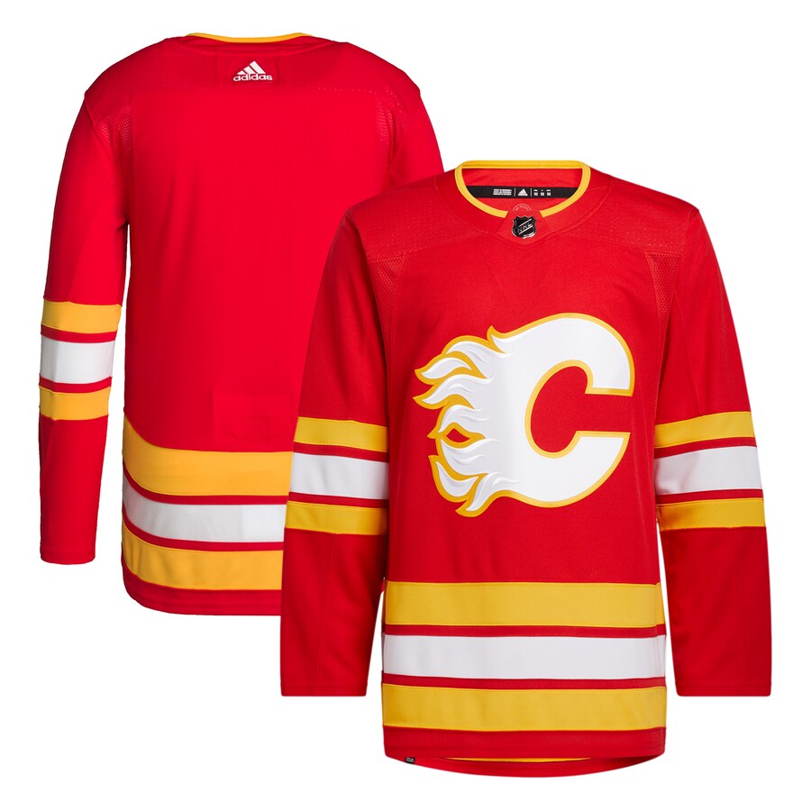 Men's Calgary Flames adidas Red 2020/21 Home Primegreen Authentic Pro Jersey - Jersey