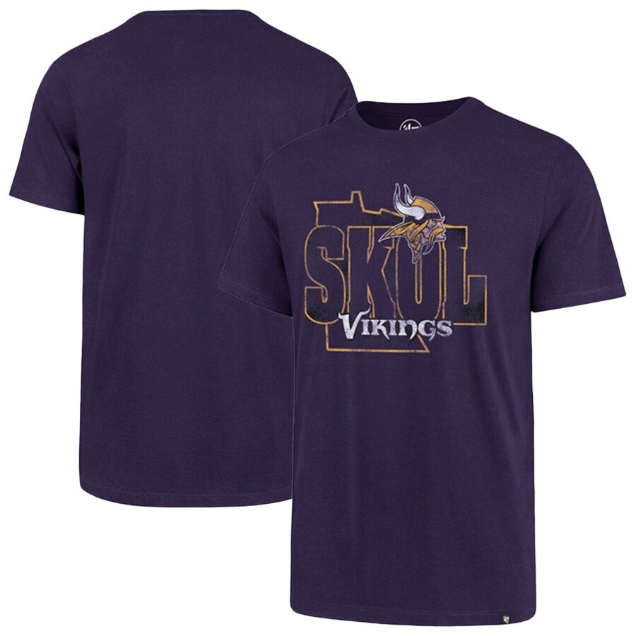 Men's Minnesota Vikings '47 Purple Regional Super Rival T-Shirt - Jersey