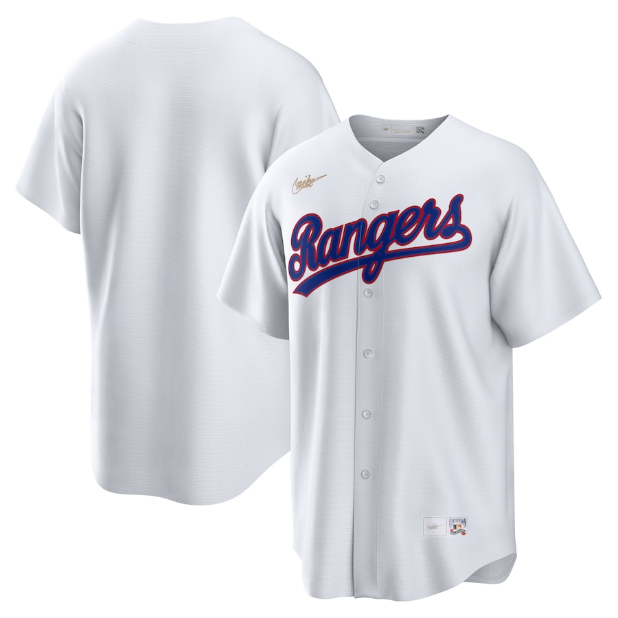Men's Texas Rangers Nike White Home Cooperstown Collection Team Jersey - Jersey