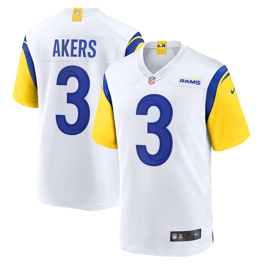 Men's Los Angeles Rams Cam Akers Nike White Game Jersey - Jersey