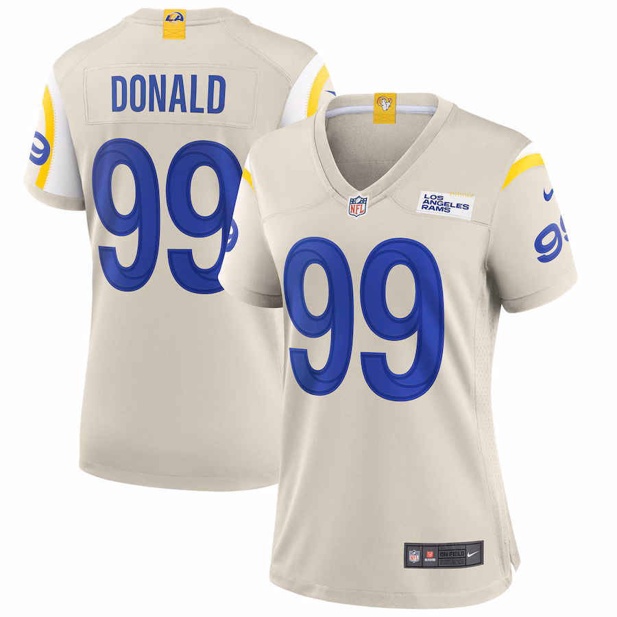 Women's Los Angeles Rams Aaron Donald Nike Cream Player Jersey - Jersey