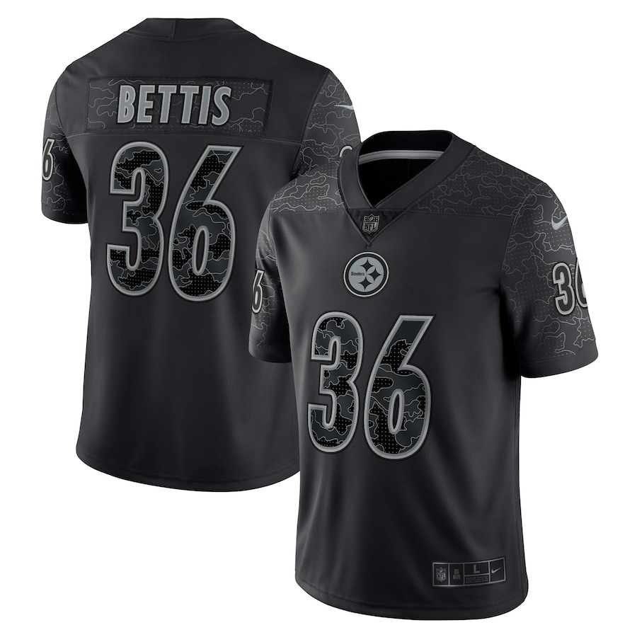 Men's Pittsburgh Steelers Jerome Bettis Nike Black Retired Player RFLCTV Limited Jersey - Jersey