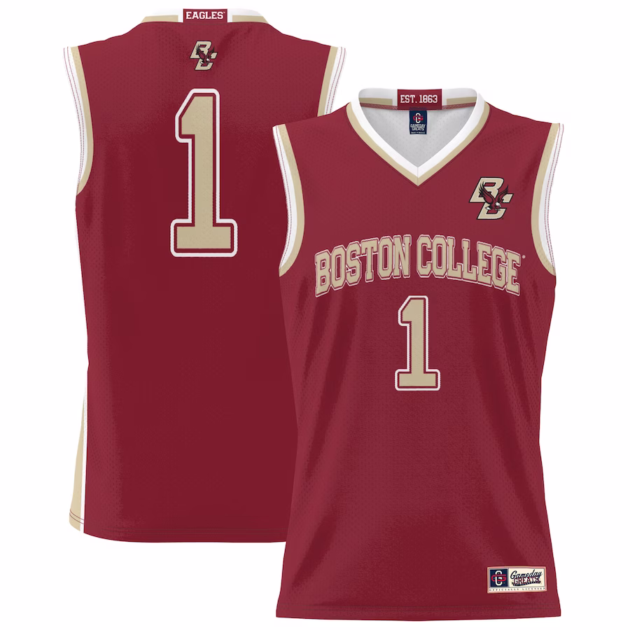 #1 Boston College Eagles GameDay Greats Unisex Lightweight Basketball Jersey - Cardinal - Jersey