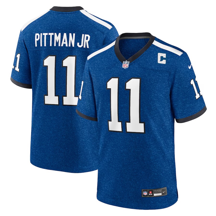 Indiana Nights Men's Indianapolis Colts Michael Pittman Jr. Nike Blue Alternate Game Jersey - Jersey