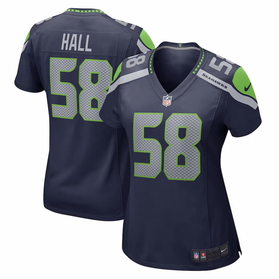 Women's Seattle Seahawks Derick Hall Nike College Navy  Game Jersey - Jersey