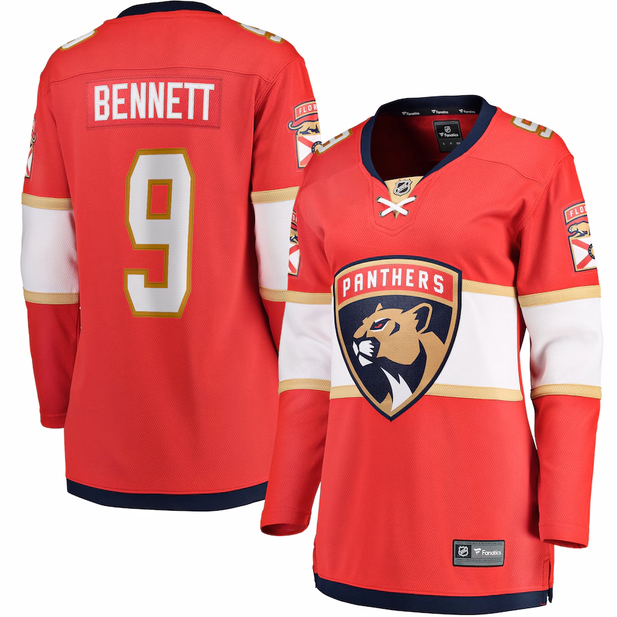 Women's Florida Panthers Sam Bennett Fanatics Red Home Breakaway Replica Jersey - Jersey