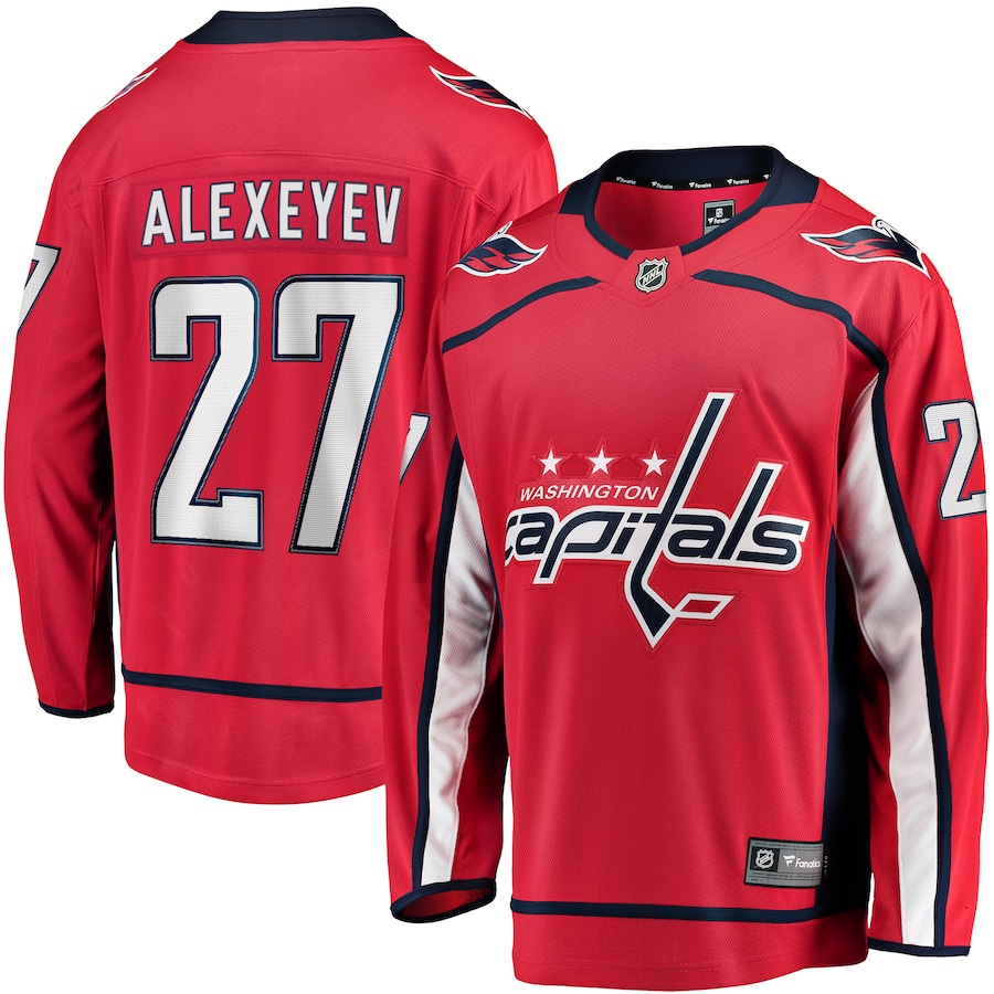 Men's Washington Capitals Alexander Alexeyev Fanatics Red Home Breakaway Jersey - Jersey