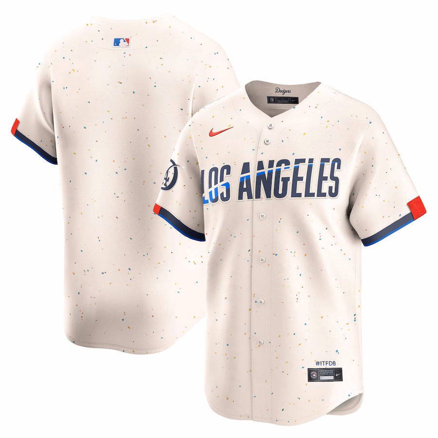 Men's Los Angeles Dodgers Nike Cream City Connect Limited Jersey - Jersey