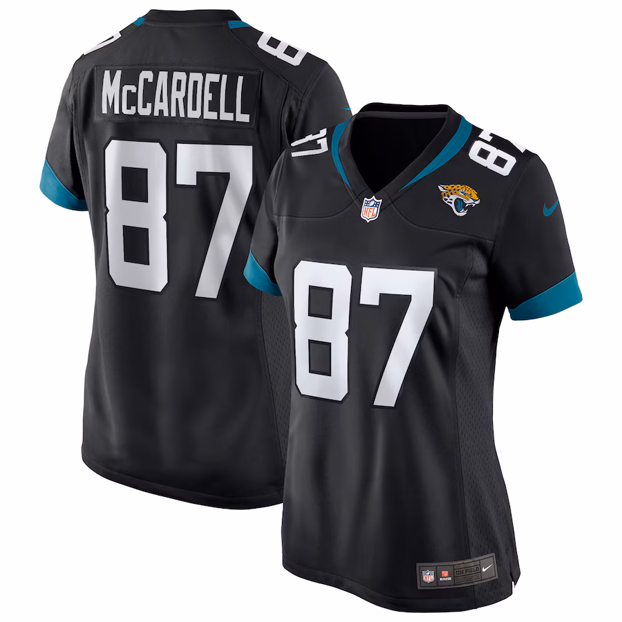 Women's Jacksonville Jaguars Keenan McCardell Nike Black Game Retired Player Jersey - Jersey