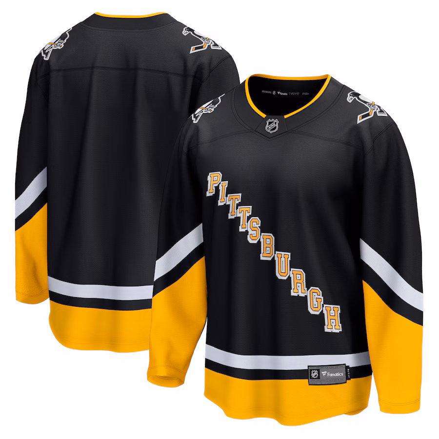 Men's Pittsburgh Penguins Fanatics Black Alternate Premier Breakaway Jersey - Jersey