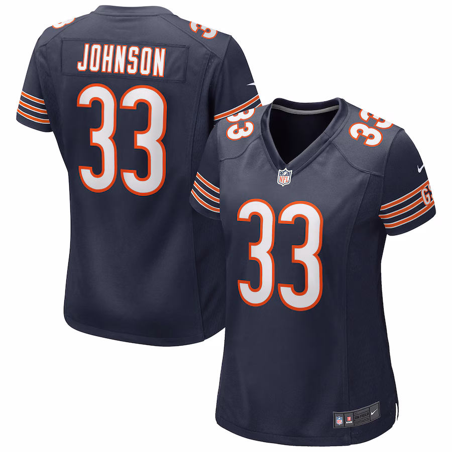 Women's Chicago Bears Jaylon Johnson Nike Navy Game Jersey - Jersey