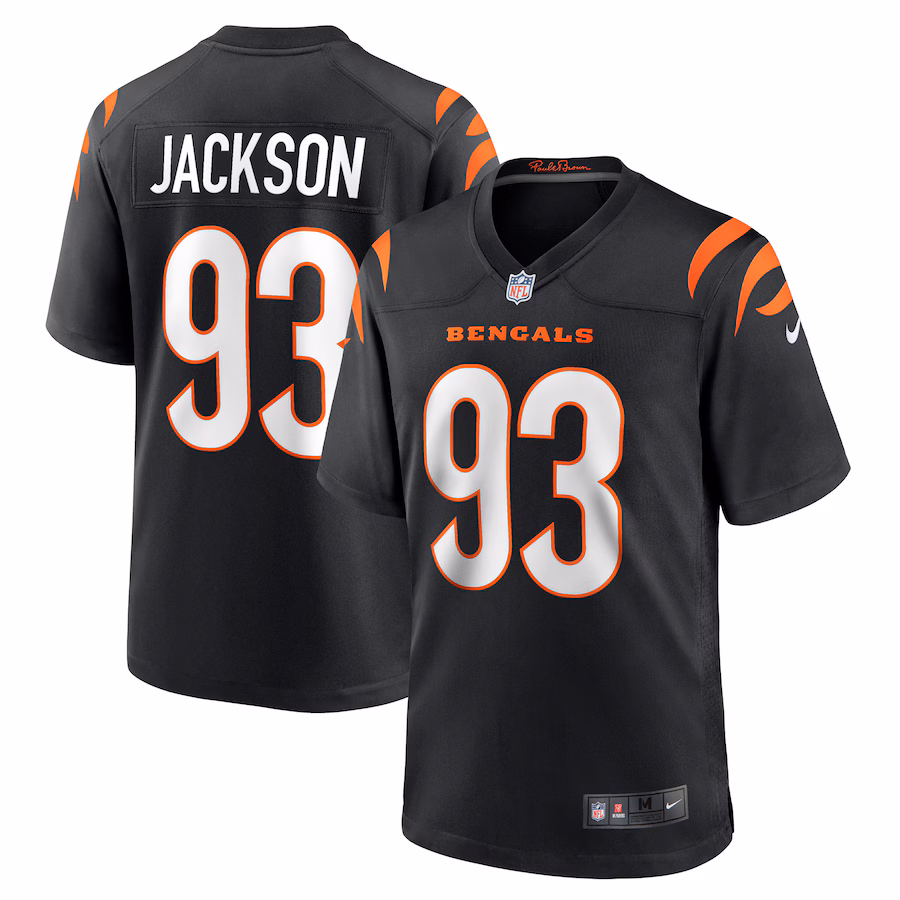 Men's Cincinnati Bengals McKinnley Jackson Nike Black Game Jersey - Jersey