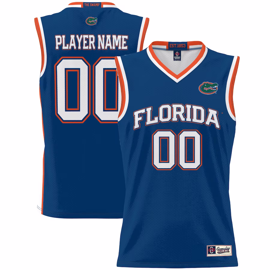 Florida Gators GameDay Greats Youth NIL Pick-A-Player Lightweight Men's Basketball Jersey - Royal - Jersey