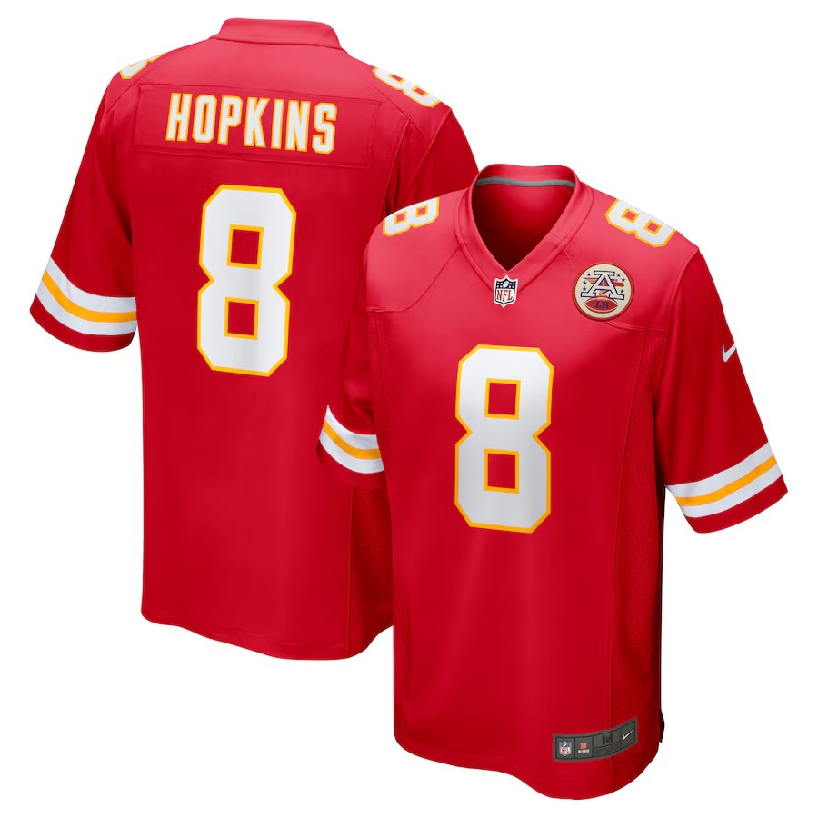 Men's Kansas City Chiefs DeAndre Hopkins Nike Red Player Game Jersey - Jersey