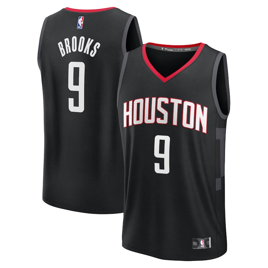 Youth Houston Rockets Dillon Brooks Fanatics Black Fast Break Replica Player Jersey - Statement Edition - Jersey