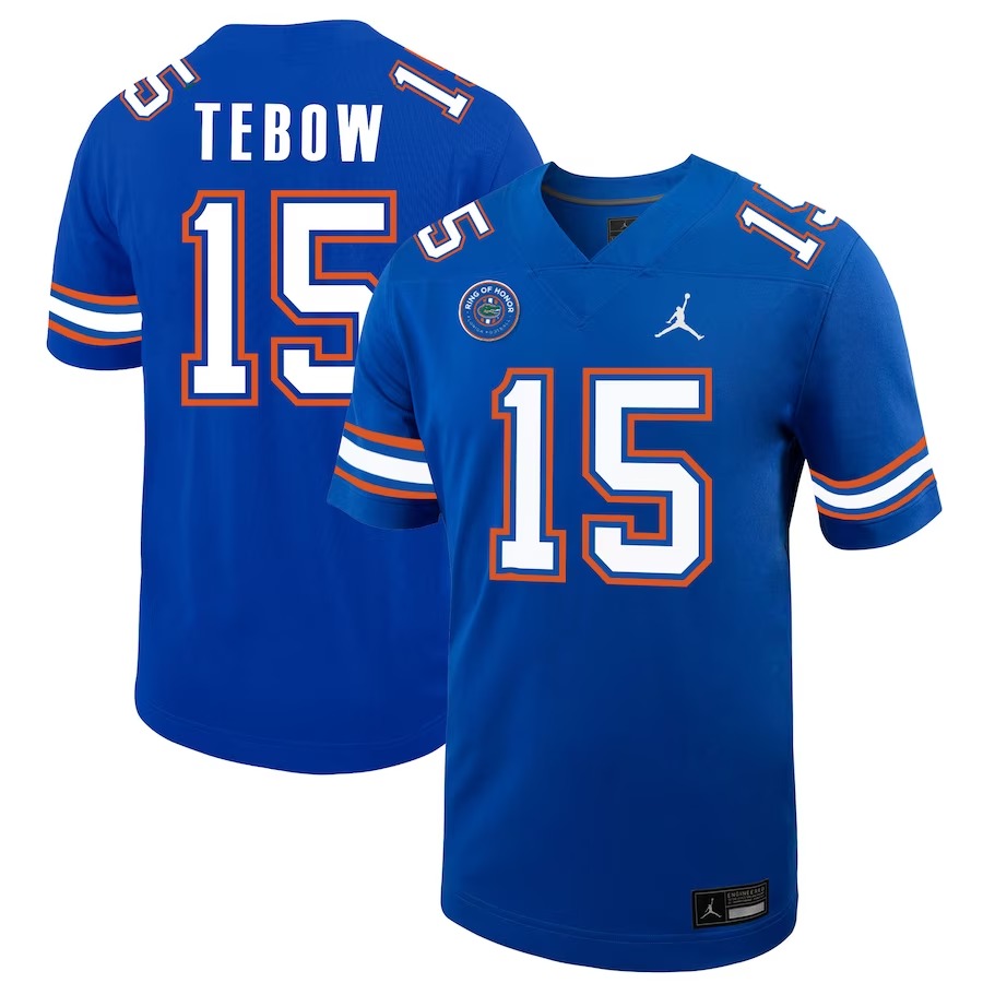 Tim Tebow Florida Gators Jordan Brand Ring of Honor Untouchable Replica Jersey - Royal - Jersey