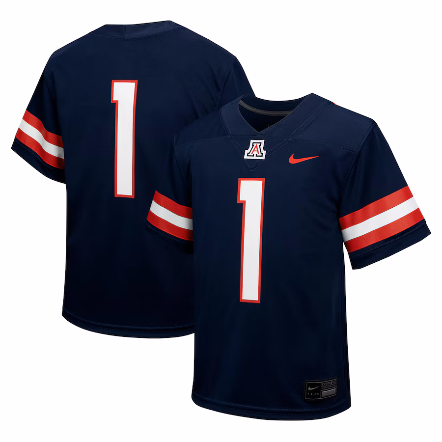 Youth Nike #1 Navy Arizona Wildcats Untouchable Football Jersey - Jersey