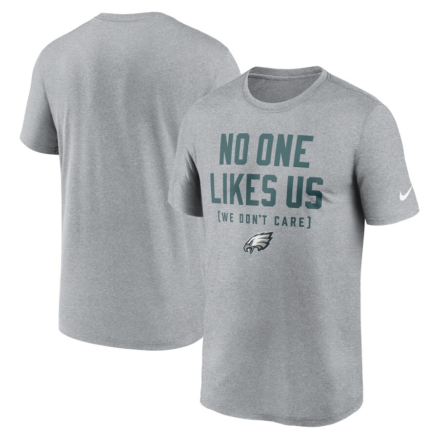 Men's Philadelphia Eagles  Nike Heather Gray Hometown Legend Performance T-Shirt - Jersey