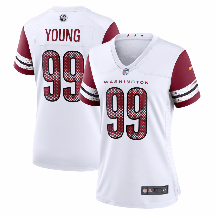 Women's Washington Commanders Chase Young Nike White Player Jersey - Jersey